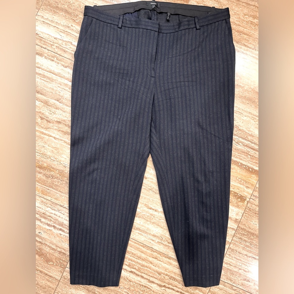 The size 16 women's pinstripe pants